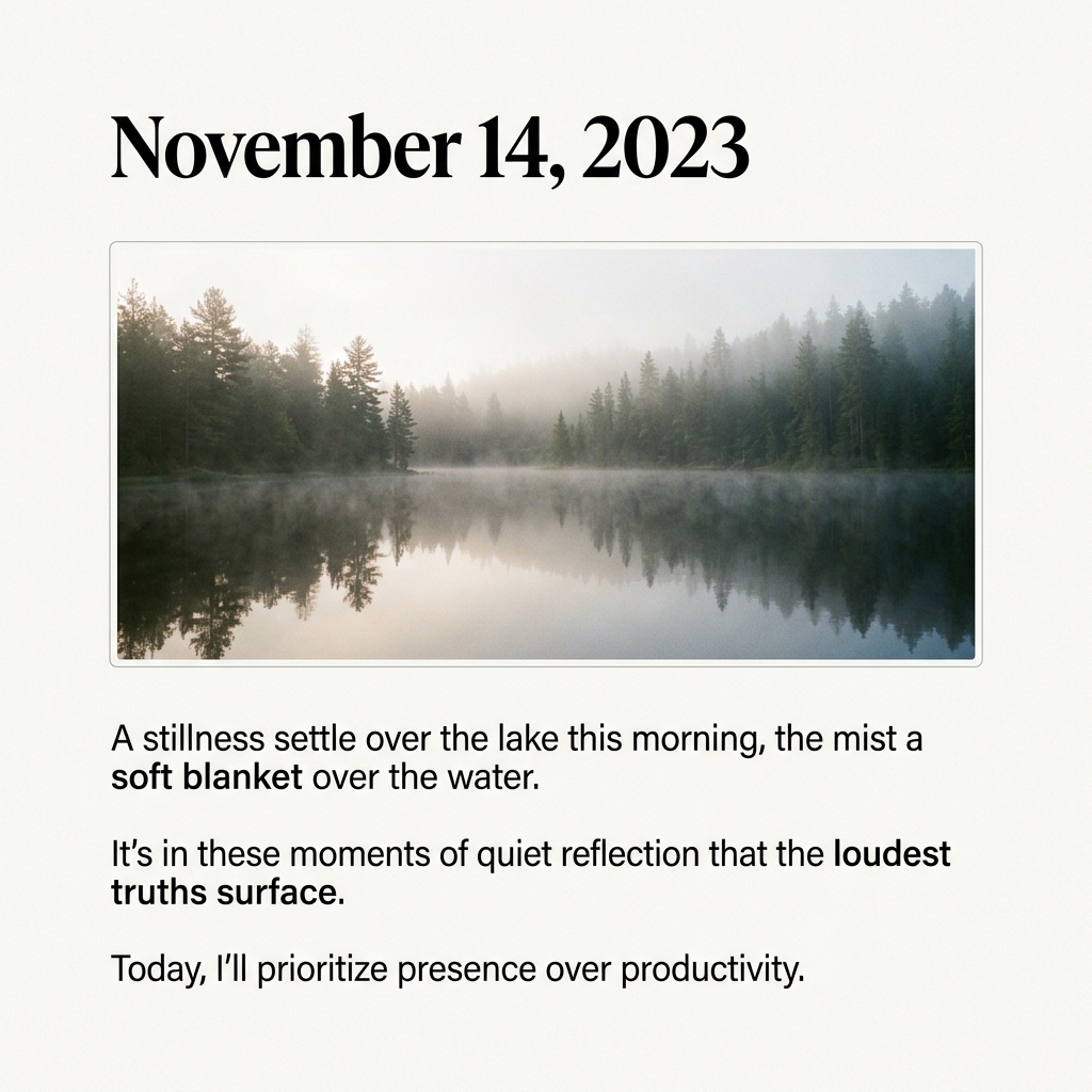 Tazora Memories Journal UI Screenshot